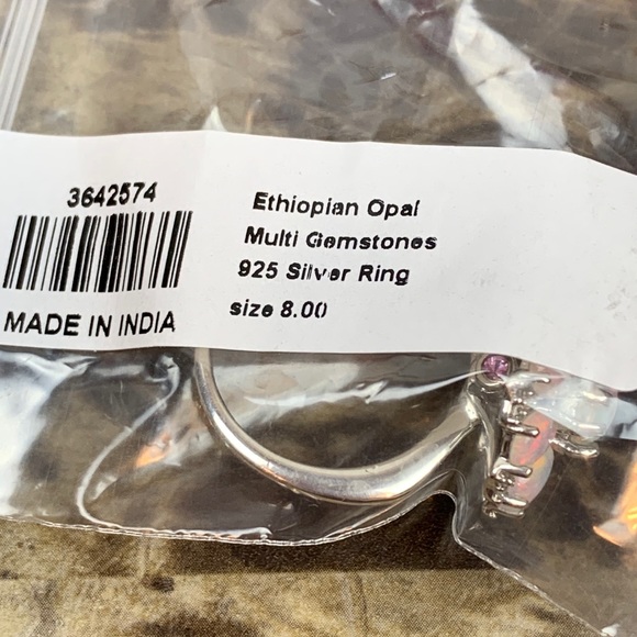 🌸Ethiopian Opal Cluster Ring🌸 - Picture 9 of 14